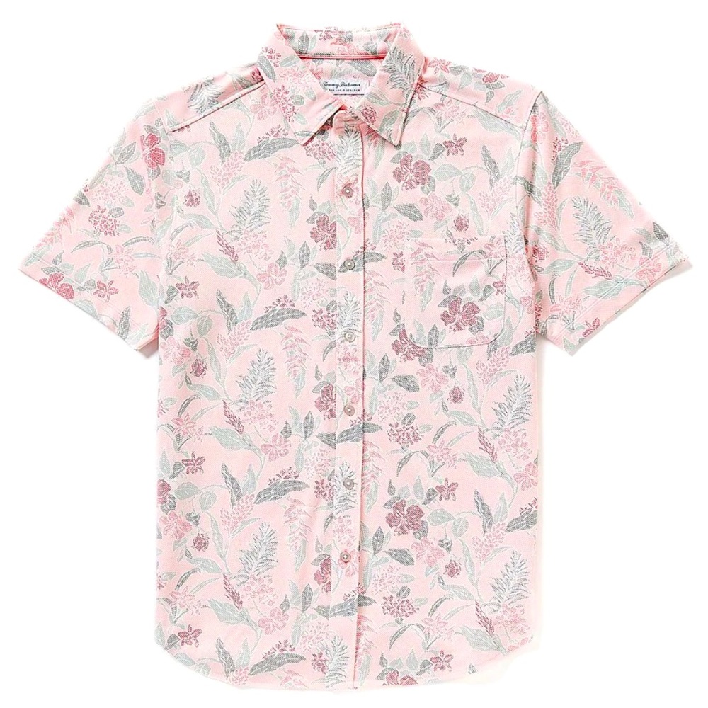 Tommy Bahama IslandZone San Lucio Aqua Isles Short Sleeve Woven Shirt